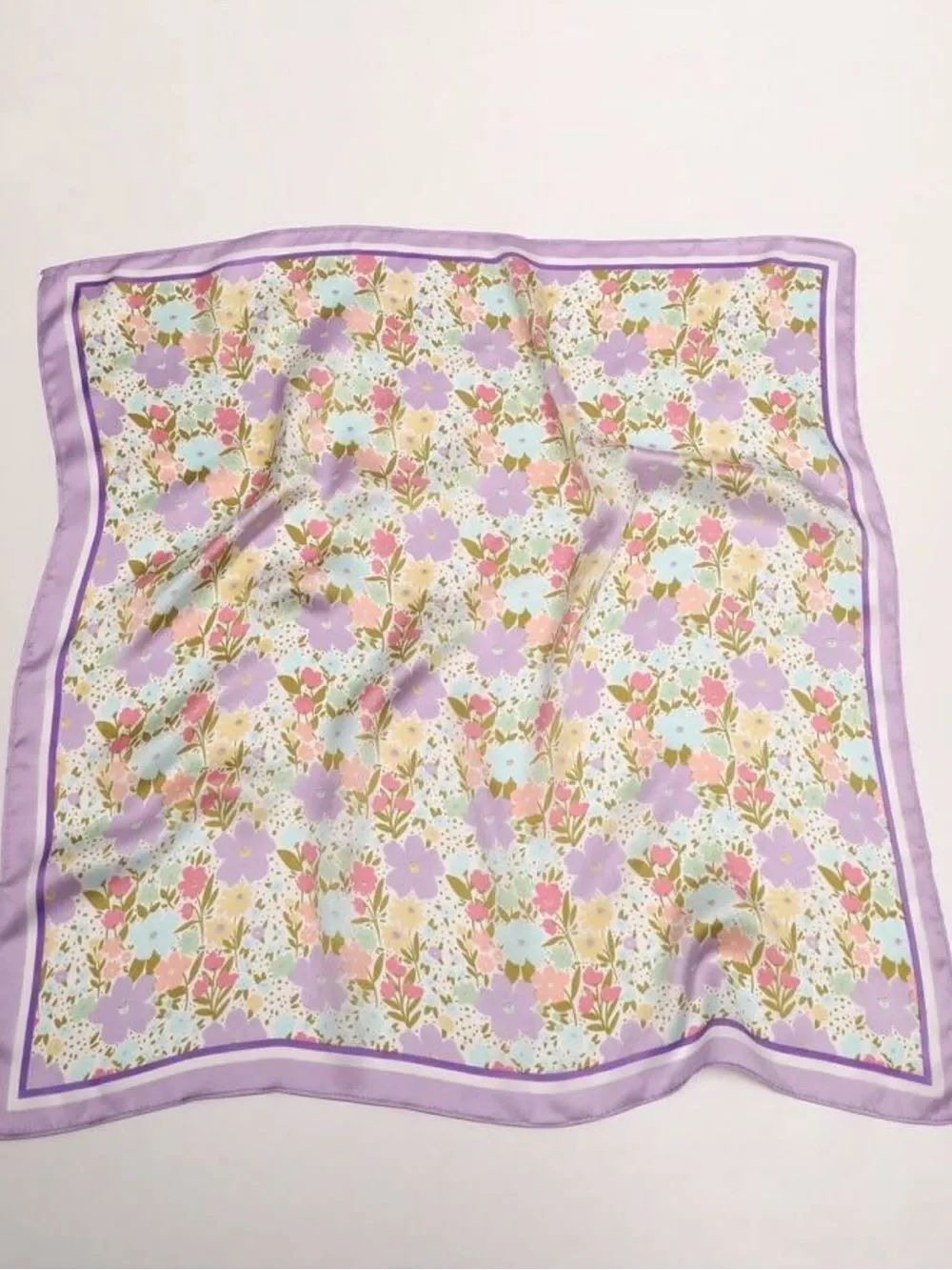 Floral Lavender Scarf S214